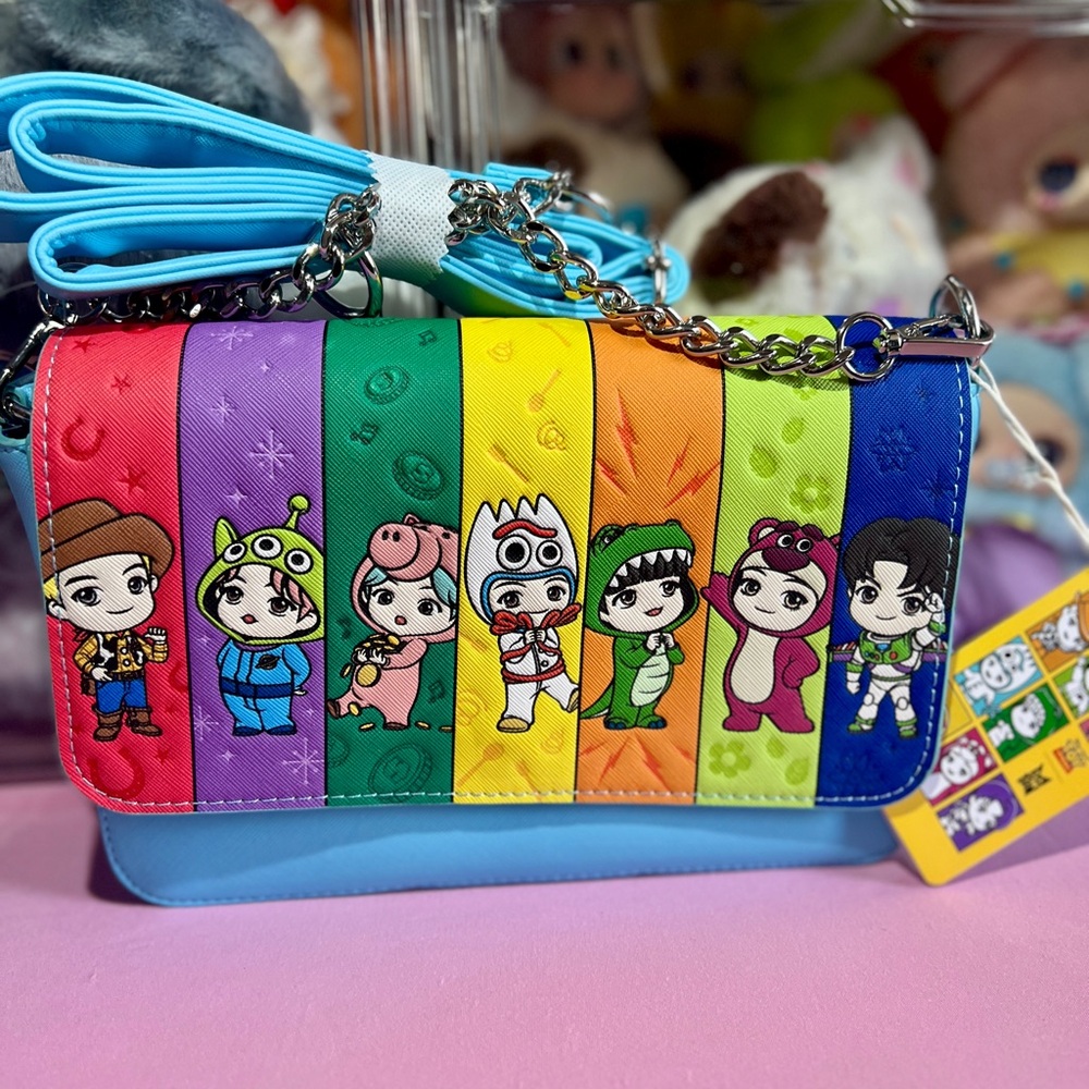 Loungefly TinyTAN Toystory - BTS Light Blue Crossbody Bag